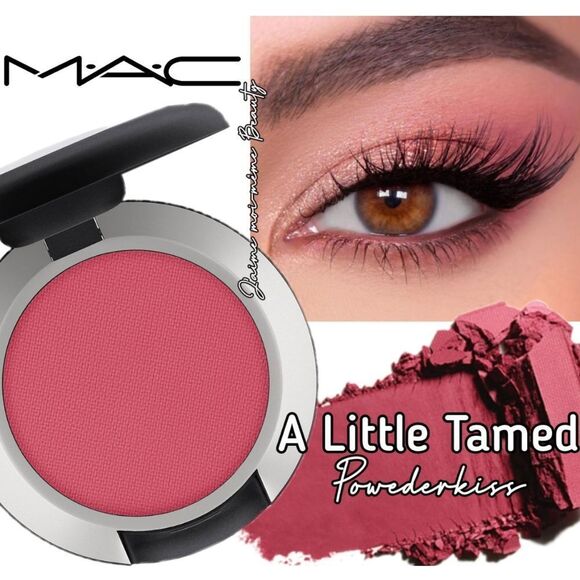 MAC Powderkiss Matte Eyeshadow in A Little Tamed - Picture 1 of 16